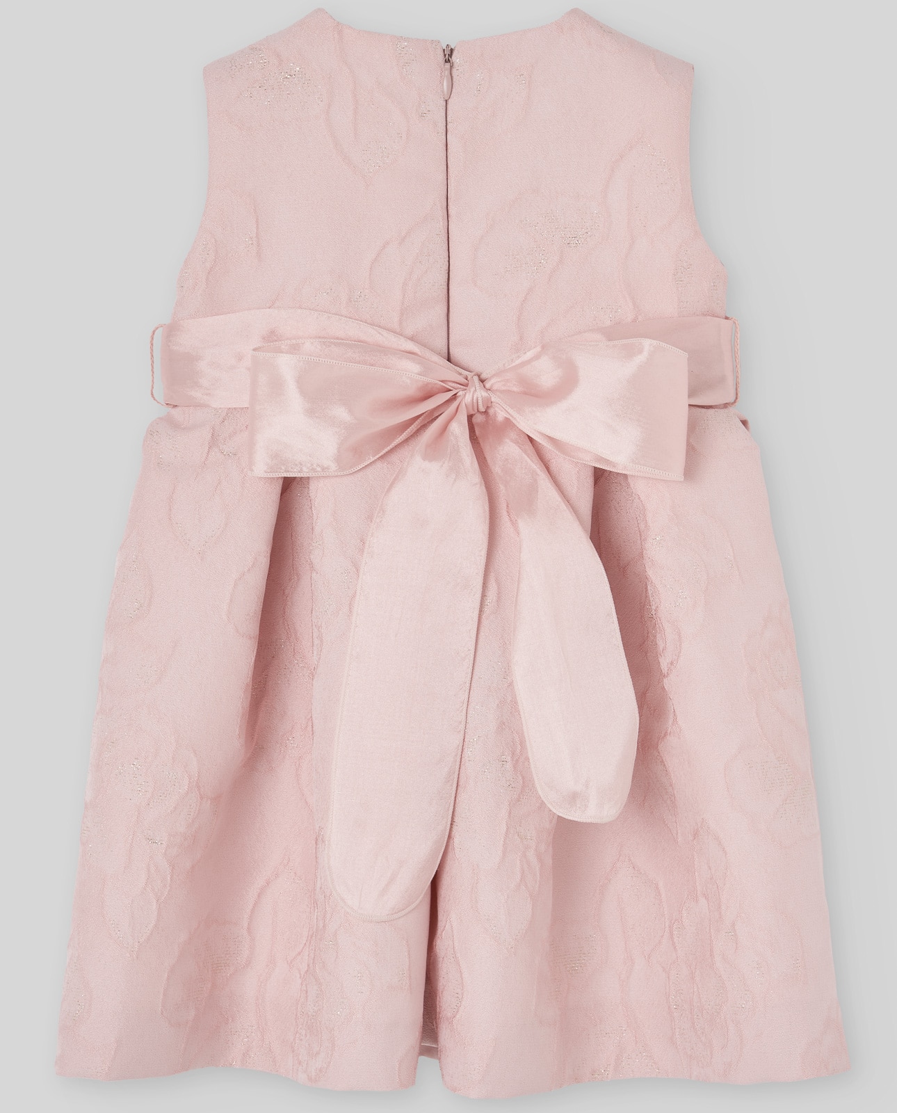 Vestido Infantil com Detalhe de Flor Coleção Cerimónia PAZ Rodríguez Rosa-claro-2