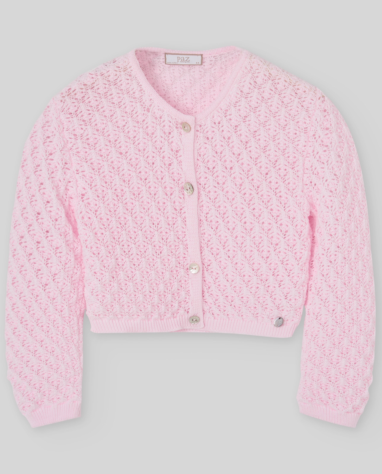 Imagem 0 de Casaco Infantil com Malha Trabalhada Coleção Frescura