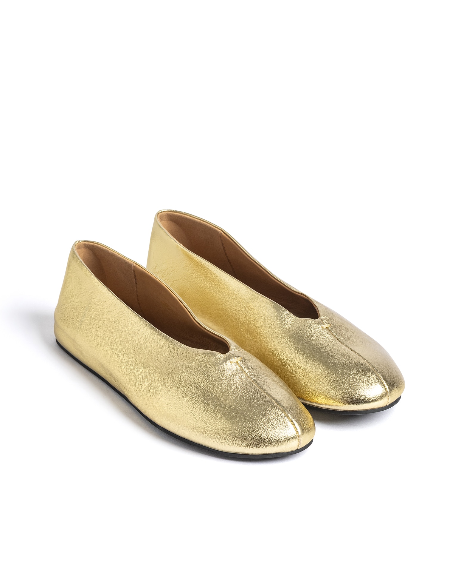 Sabrinas Rasas de Pele Dourado-3