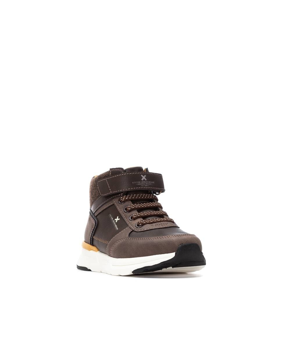 Botins Infantil com Atacadores Xti Castanho-2