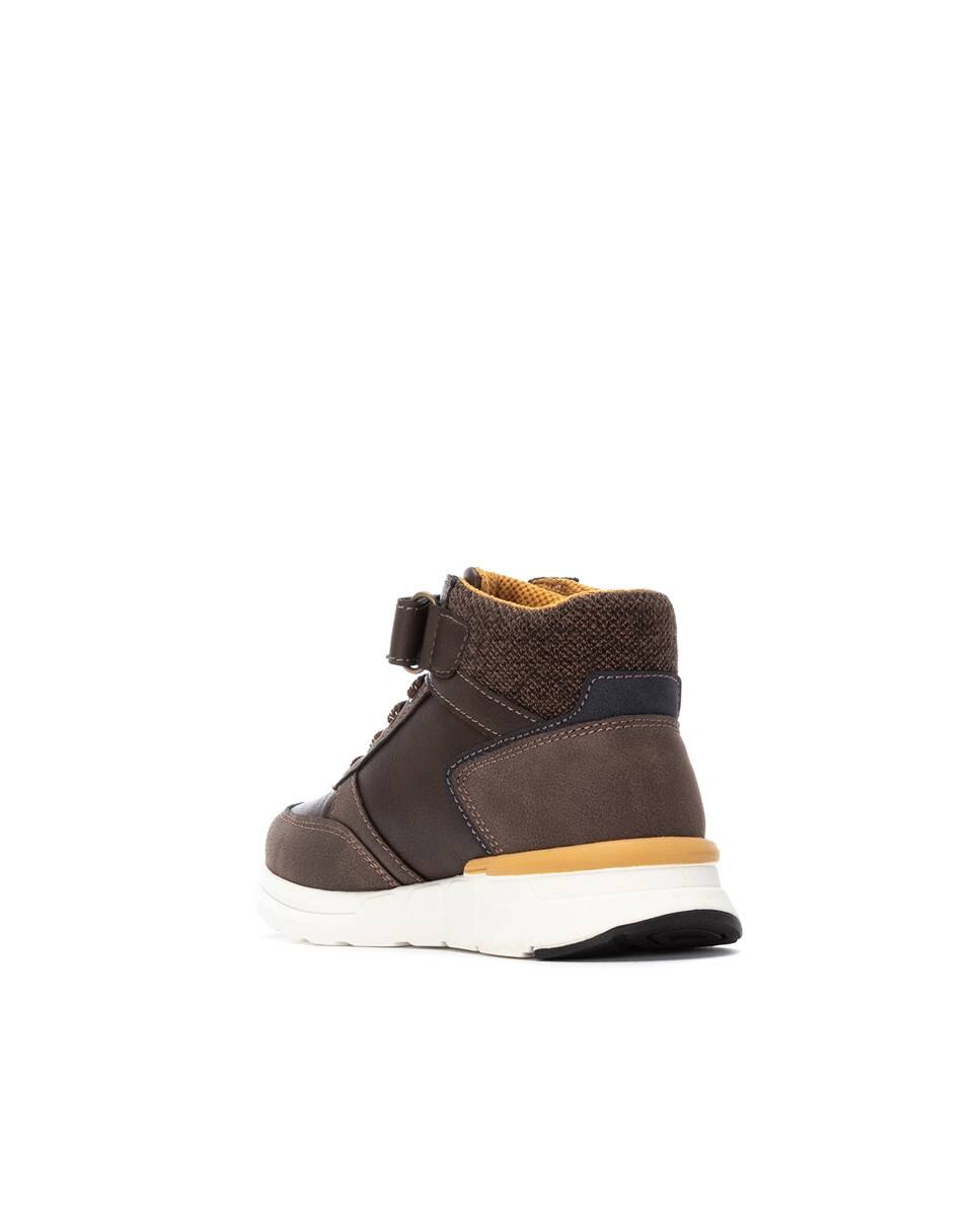 Botins Infantil com Atacadores Xti Castanho-3