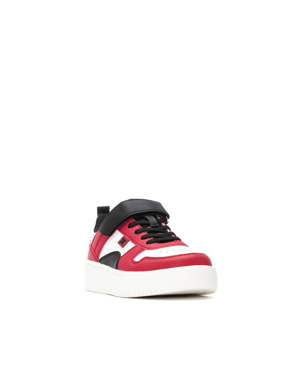 Sapatilha Infantil com Atacadores Vermelho-2