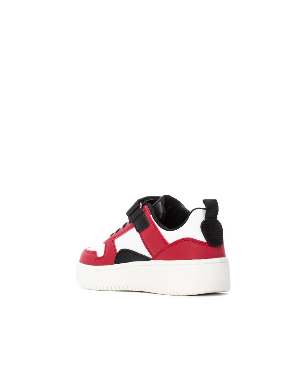 Sapatilha Infantil com Atacadores Vermelho-3