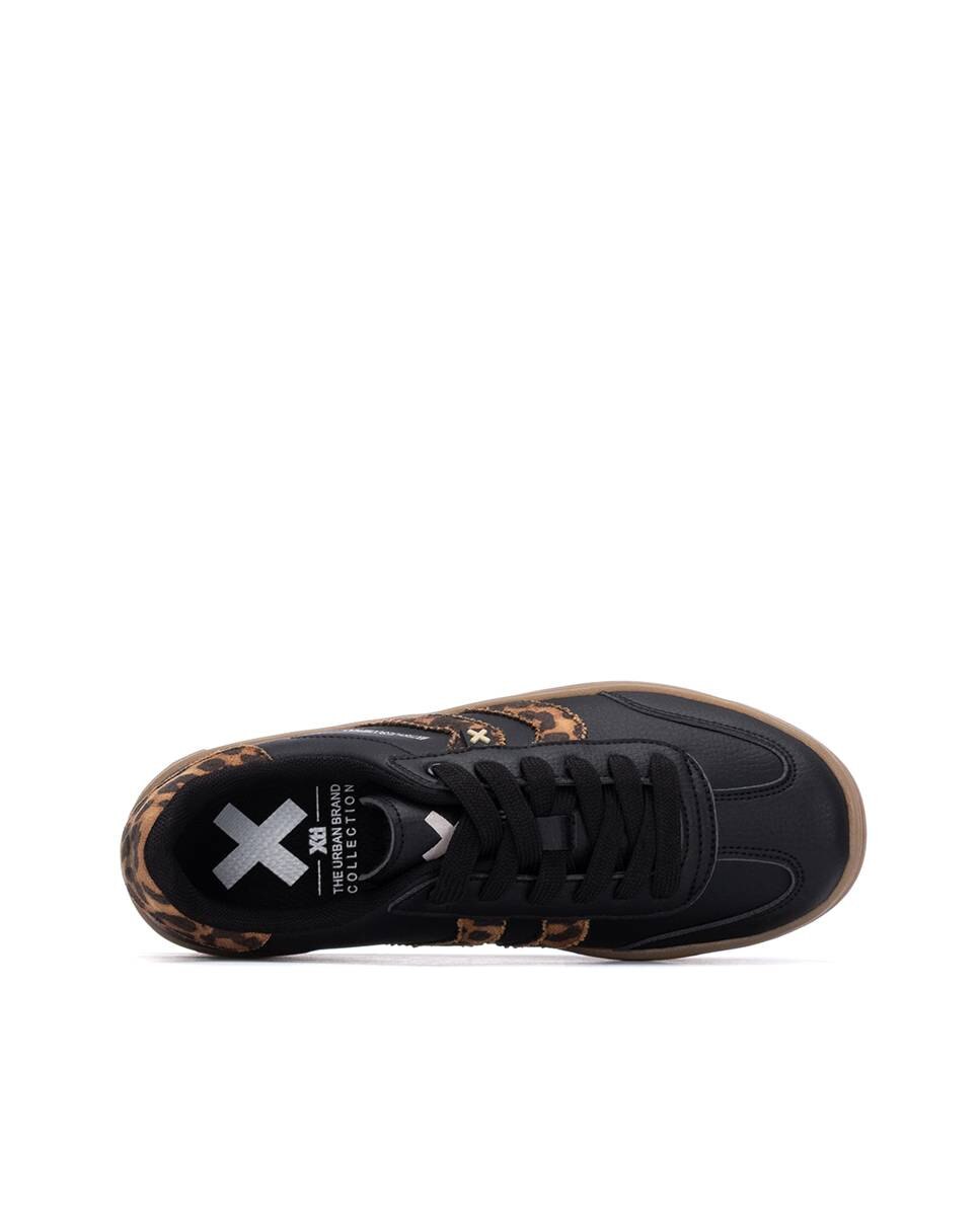 Sapatilhas Urbanas com Atacadores e Sola Dupla de Borracha Preto-6