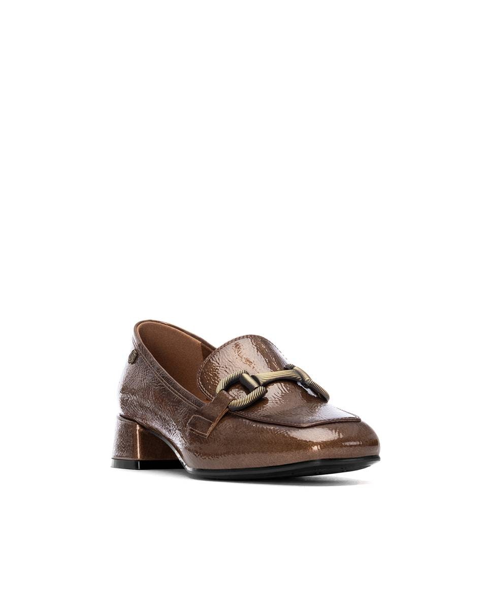 Mocassins de Pele Castanho-3