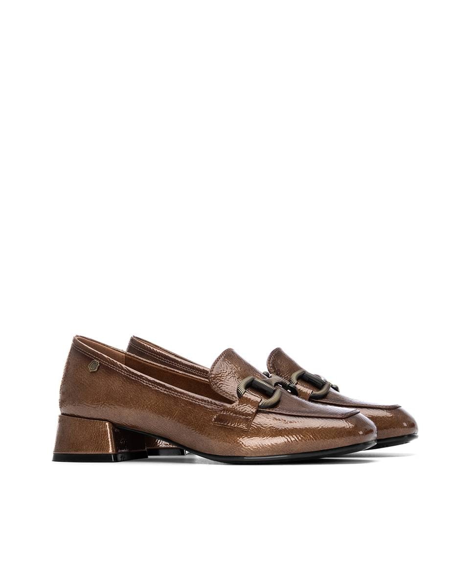 Mocassins de Pele Castanho-5