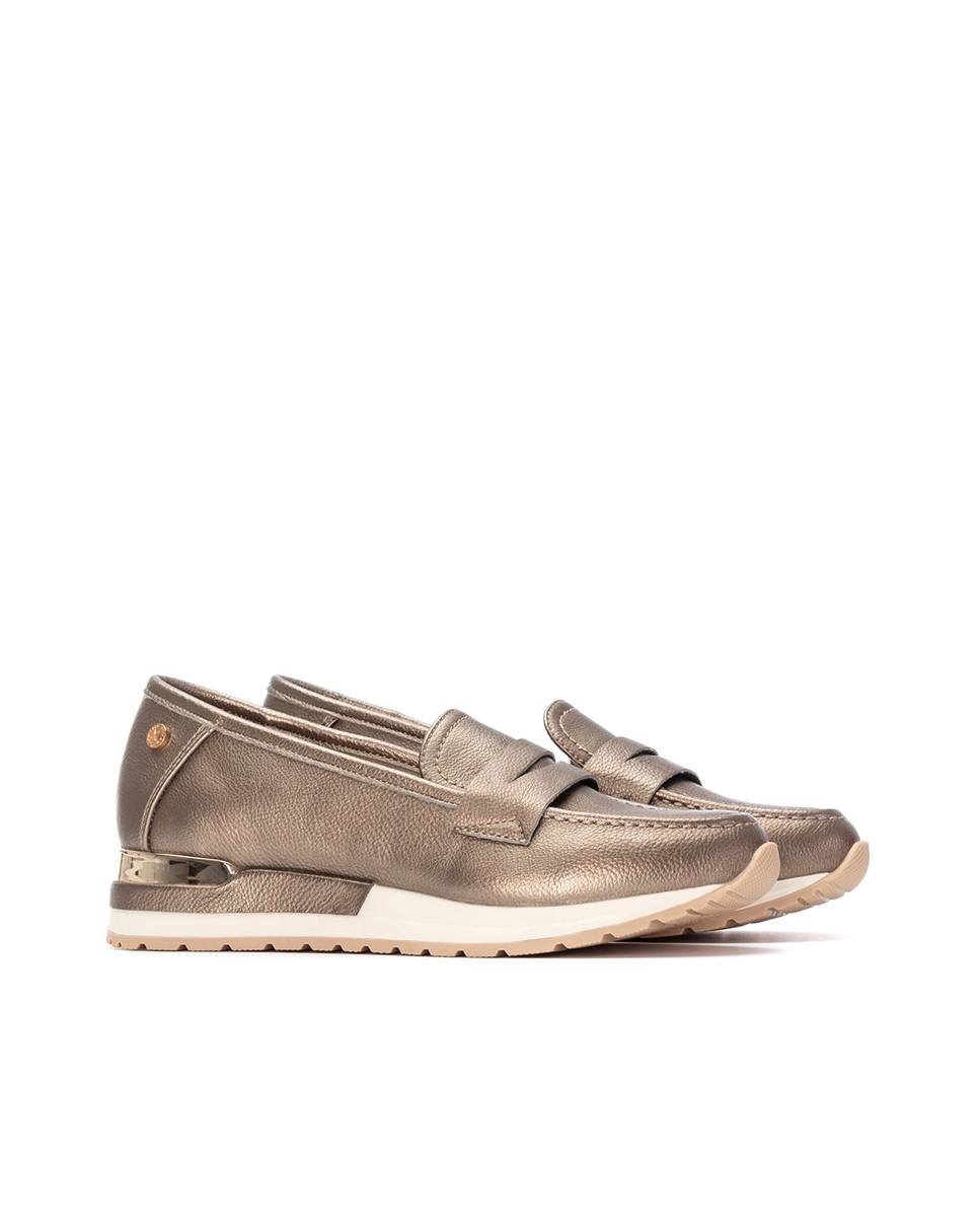 Mocassins Rasos Ouro-5