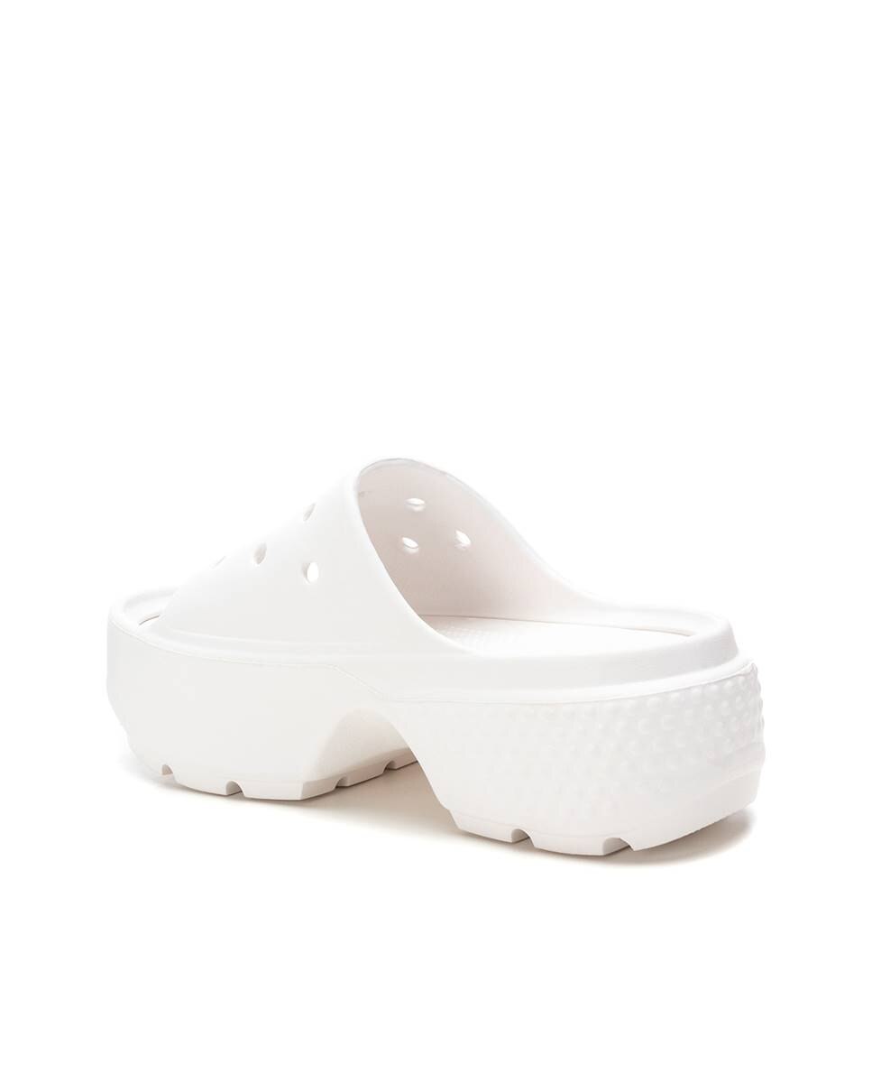 Chinelos de Borracha com Peito Do Pé Largo Branco-4