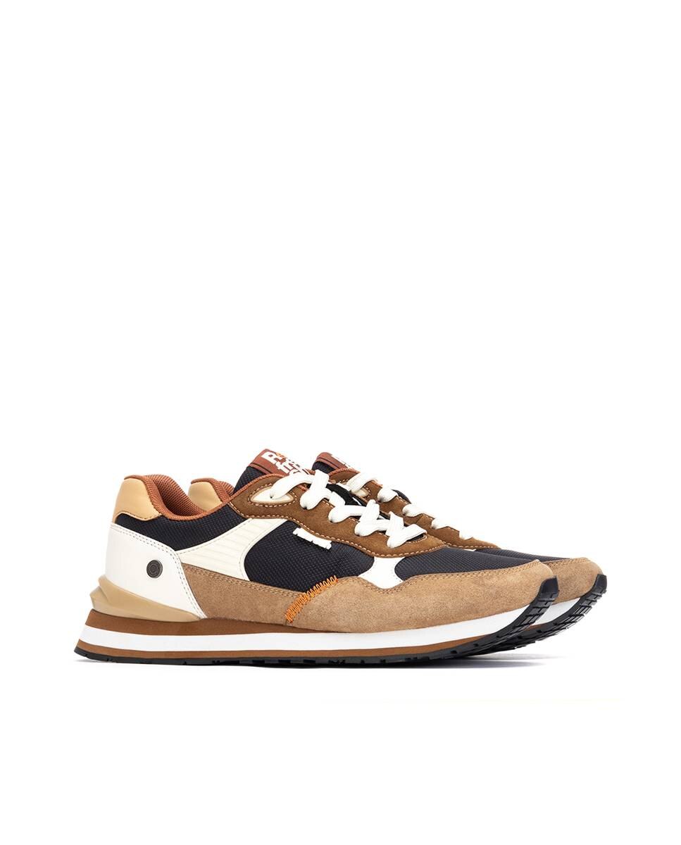 Sapatilhas Desportivas com Sola de Borracha Bege-4