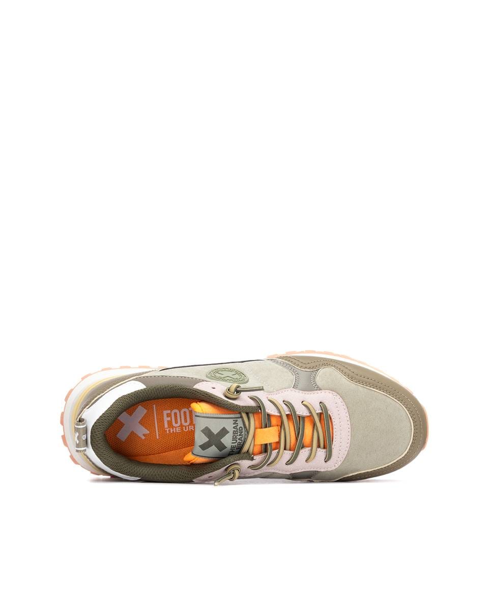 Sapatilhas Desportivas com Atacadores e Sola de Borracha Verde pardo-6