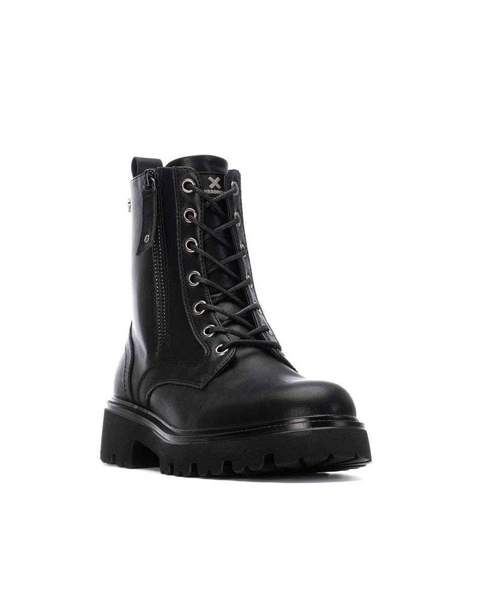 Botins com Atacadores Preto-3