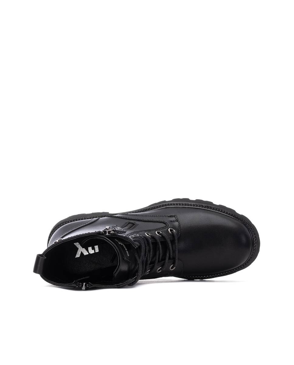 Botins com Atacadores Preto-6