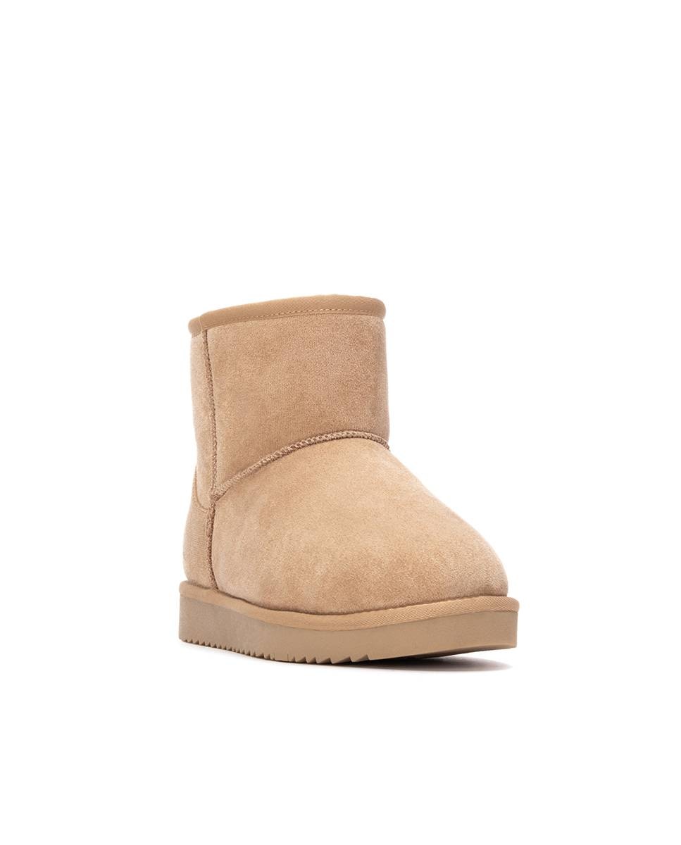 Botins com Pelo Australiano Bege-2
