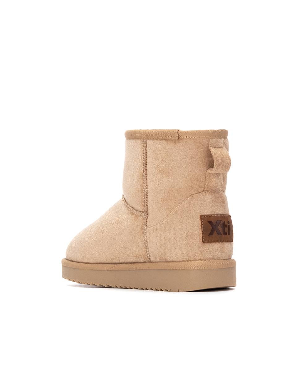 Botins com Pelo Australiano Bege-3