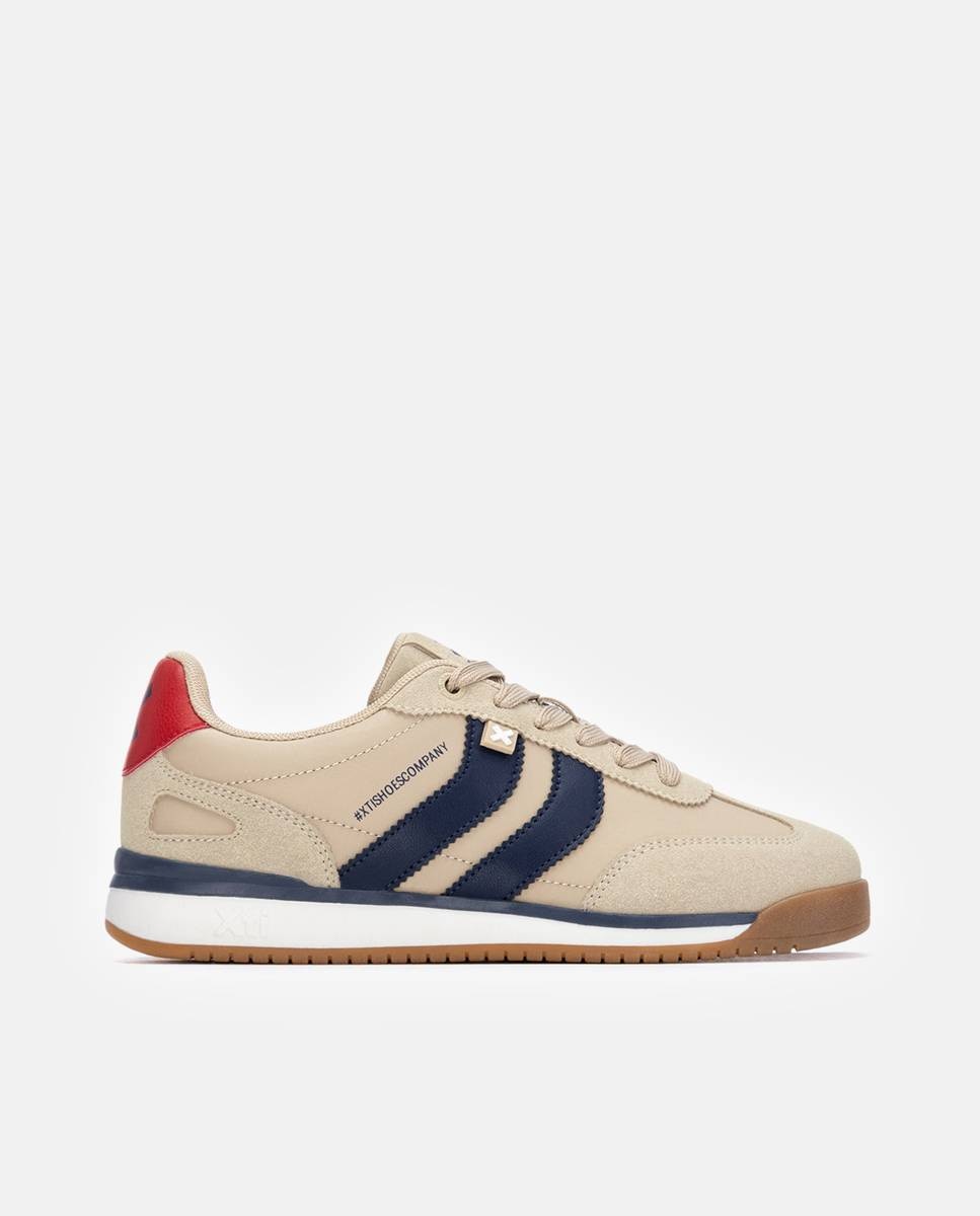 Sapatilhas Desportivas com Atacadores Bege-1