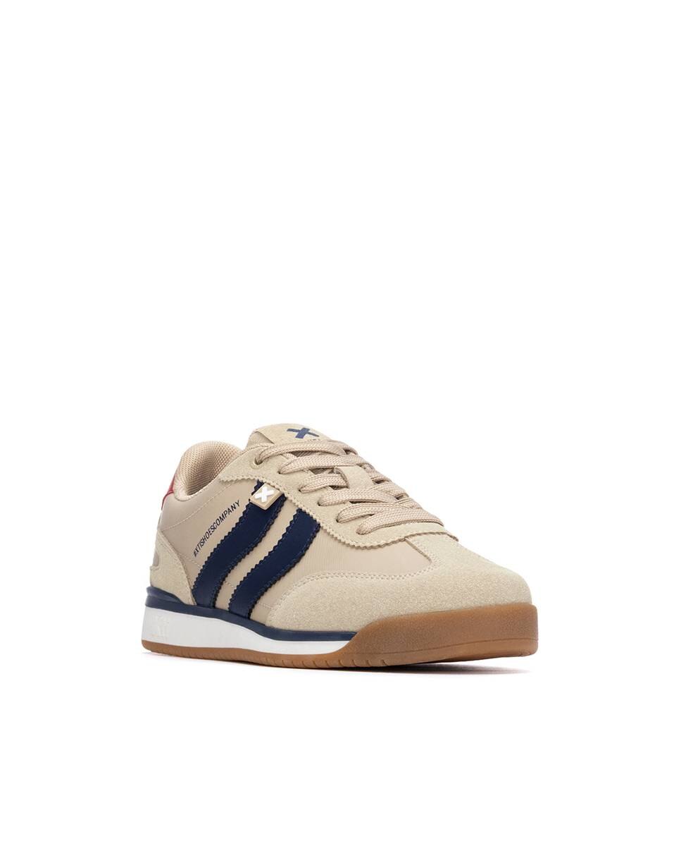 Sapatilhas Desportivas com Atacadores Bege-3