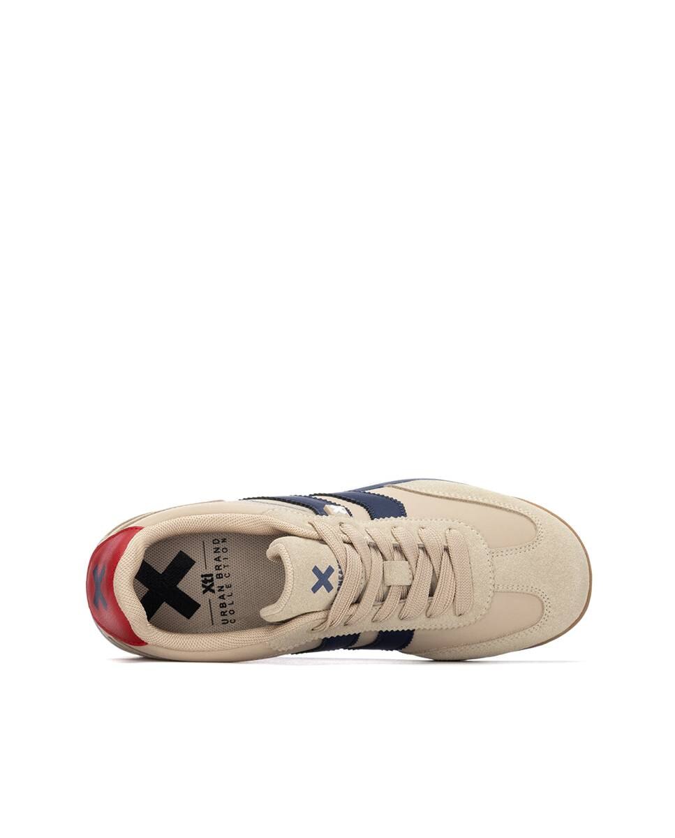 Sapatilhas Desportivas com Atacadores Bege-6