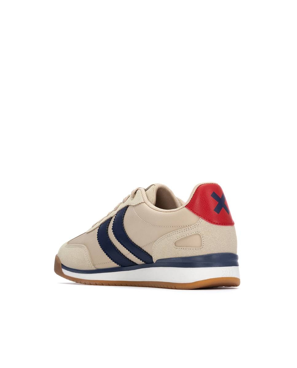 Sapatilhas Desportivas com Atacadores Bege-3