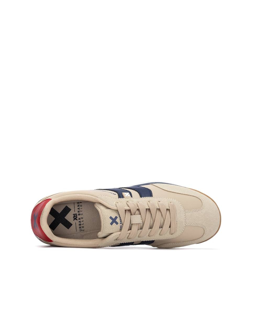 Sapatilhas Desportivas com Atacadores Bege-5