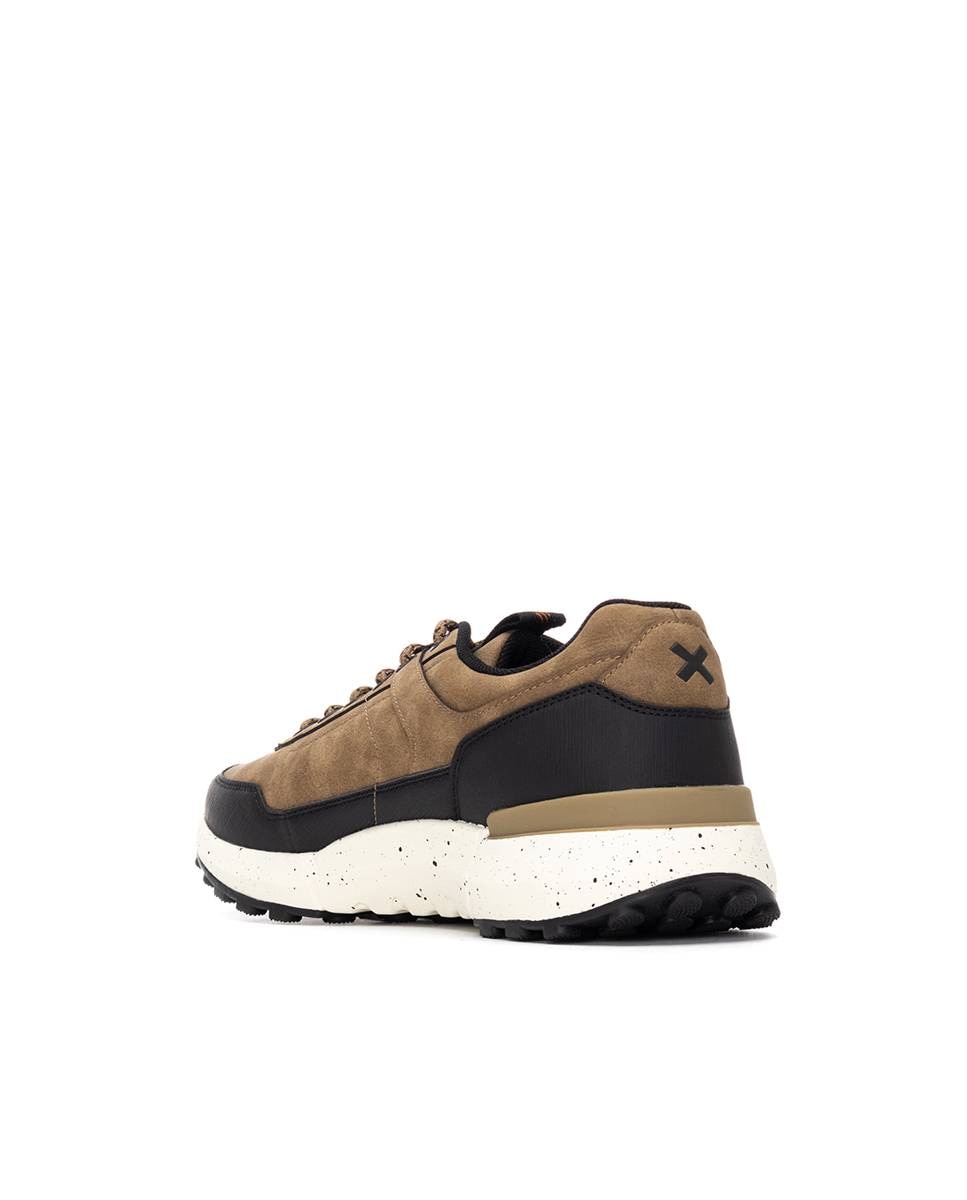 Sapatilhas Desportivas com Atacadores Castanho / Branco gasto-3