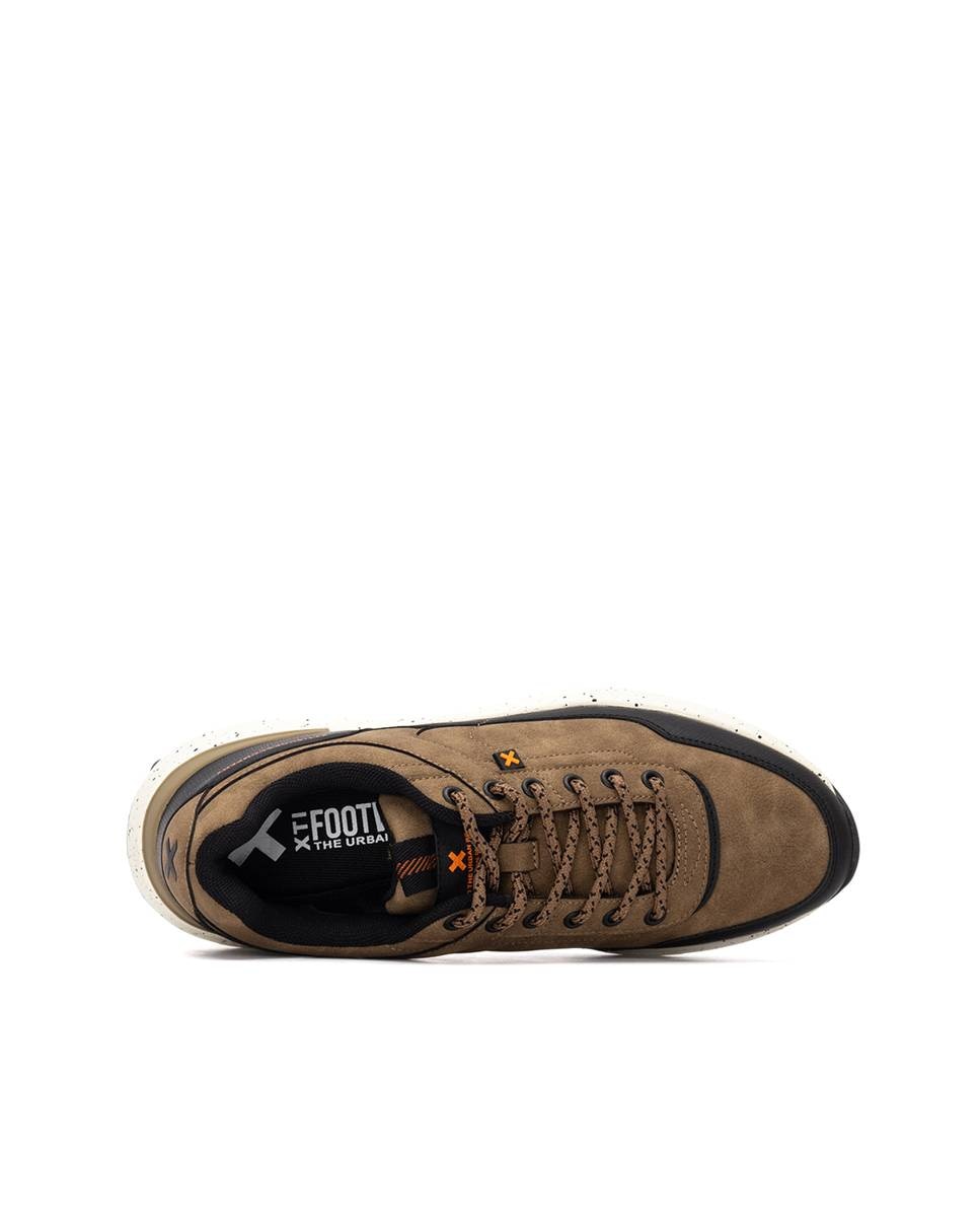 Sapatilhas Desportivas com Atacadores Castanho / Branco gasto-5
