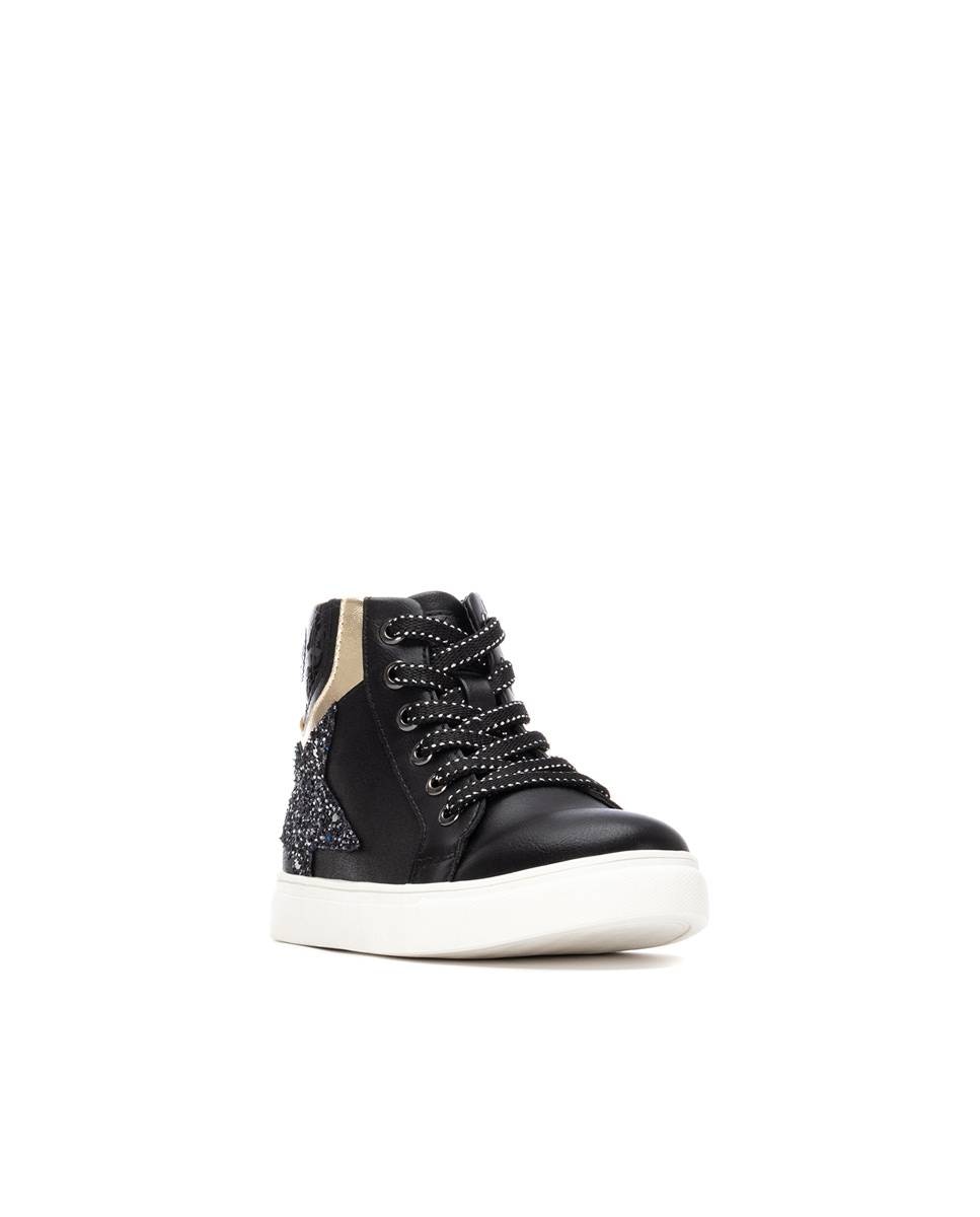 Botins Infantil com Fecho Zip Preto-2