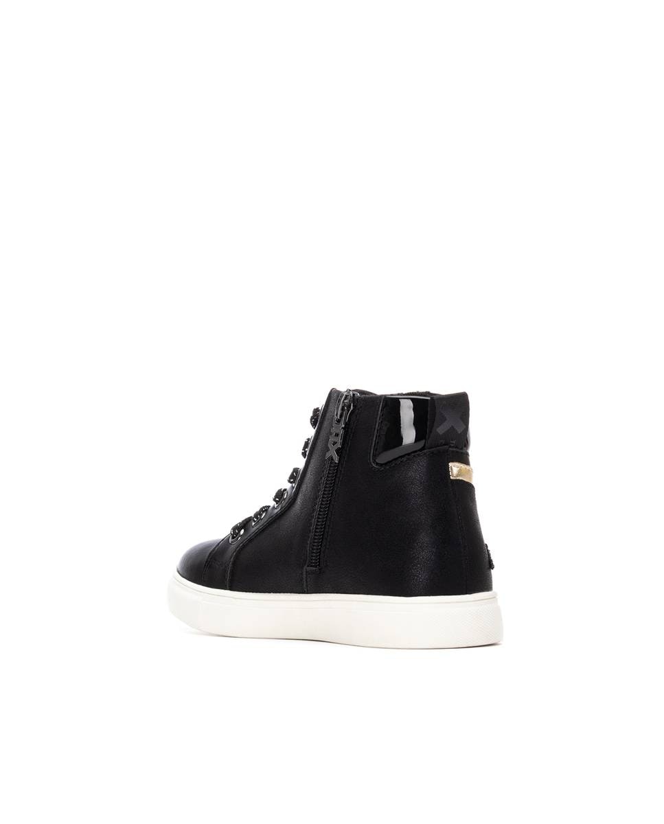 Botins Infantil com Fecho Zip Preto-3