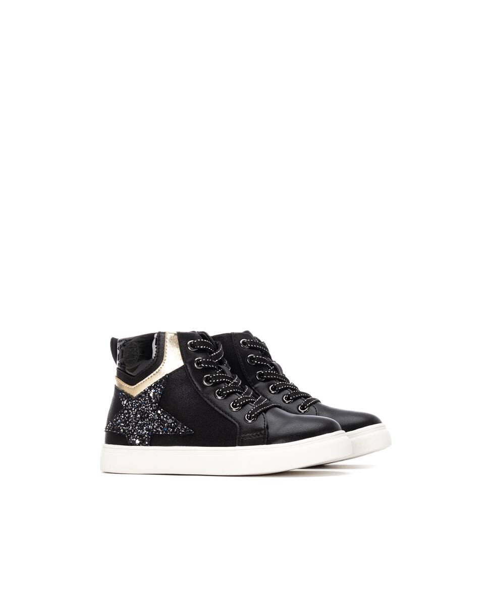 Botins Infantil com Fecho Zip Preto-4