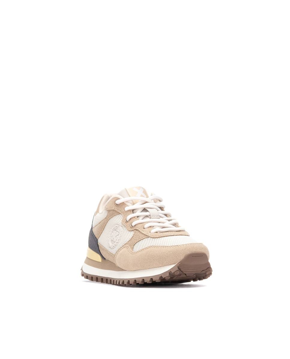 Zapatilla Infantil com Cordões Bege-2