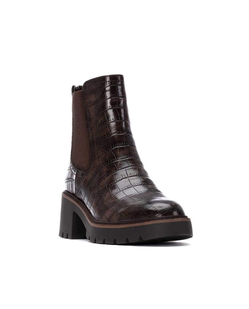 Botins Tipo Chelsea Castanho-3