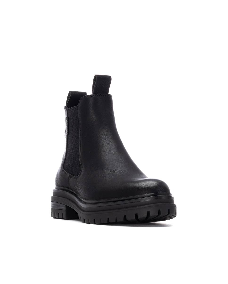 Botins com Fecho Zip Preto-3