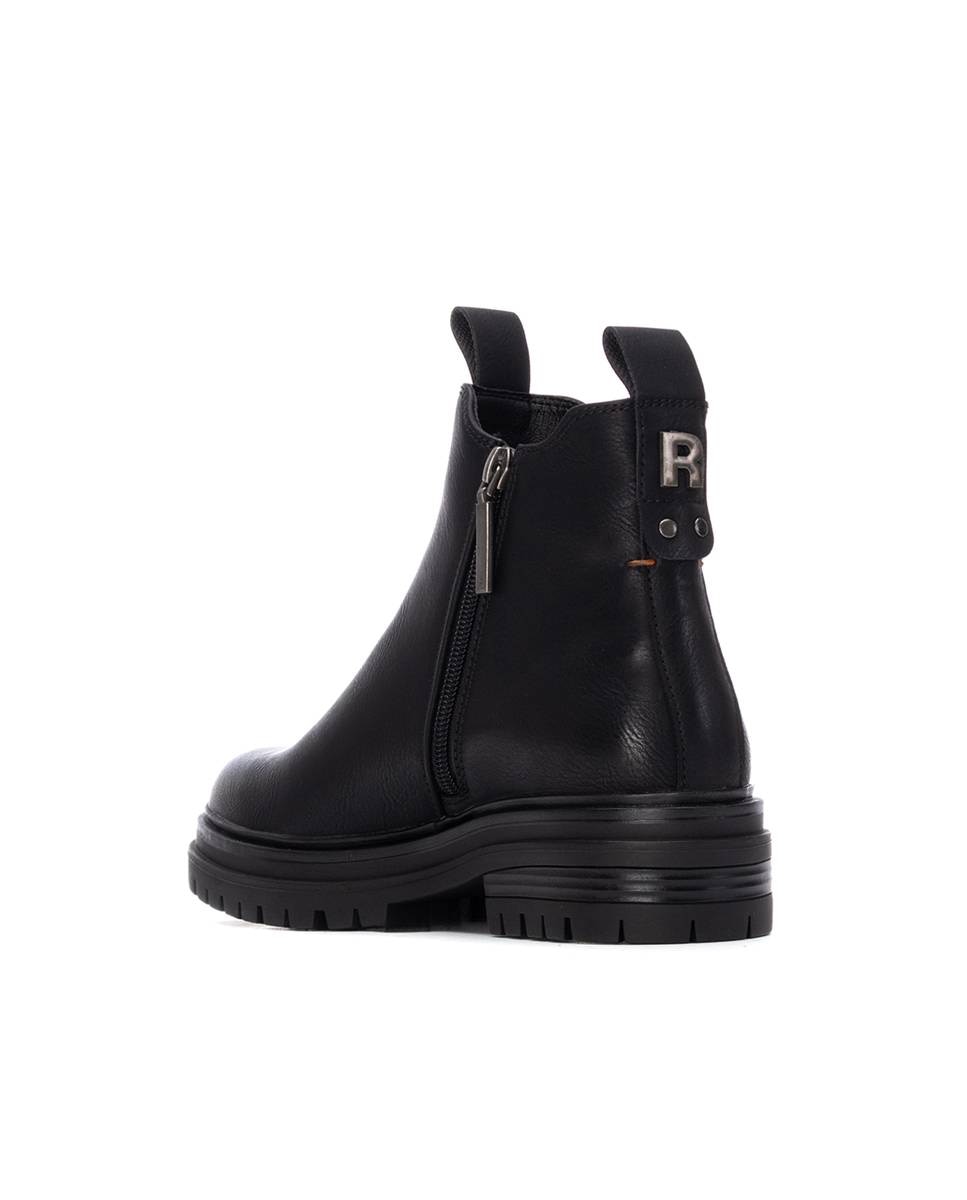 Botins com Fecho Zip Preto-4