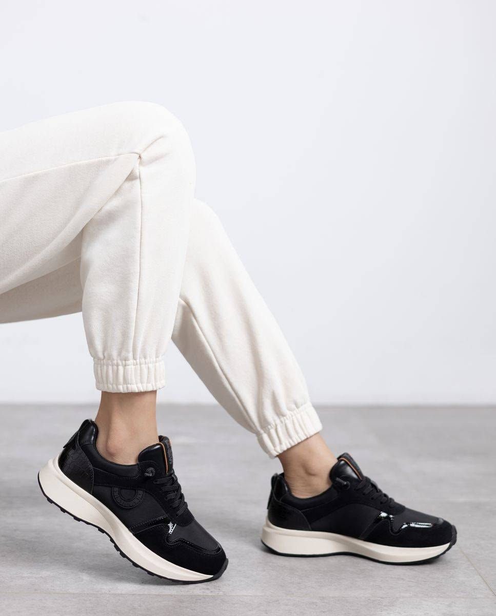 Sapatilhas Desportivas com Atacadores Preto-2