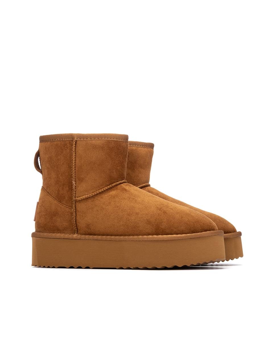 Botins Básicos Estilo Australiana Camel-4