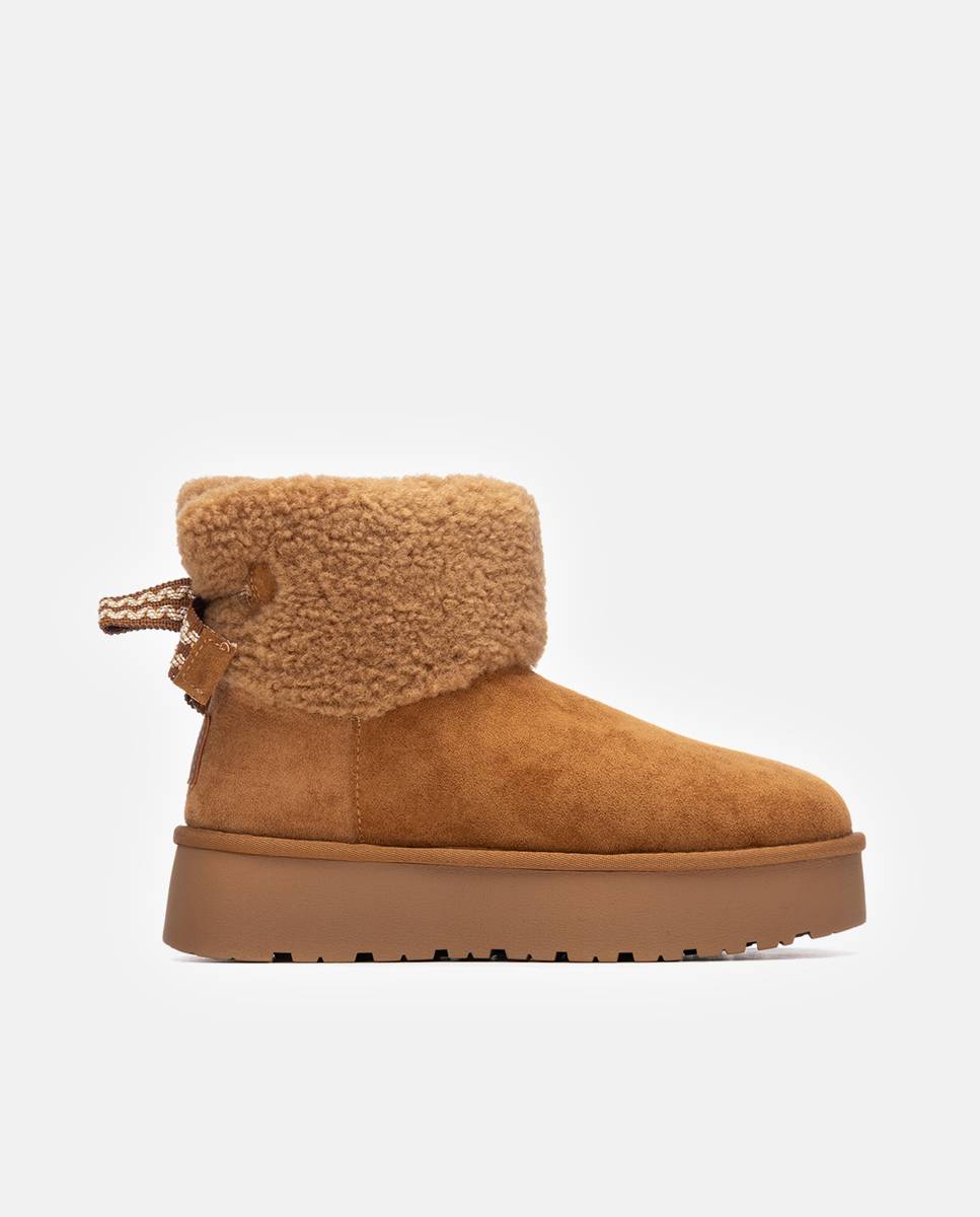 Botins Básicos Estilo Australiana Camel-1