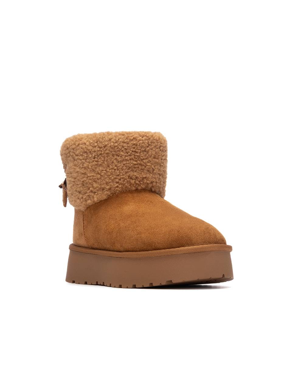 Botins Básicos Estilo Australiana Camel-2