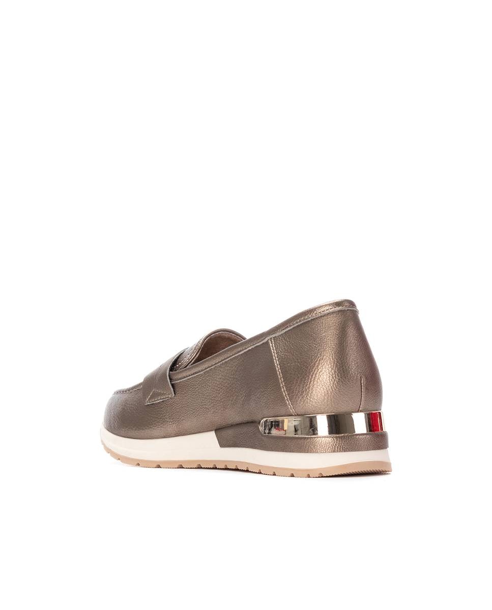 Mocassins Rasos Ouro-4