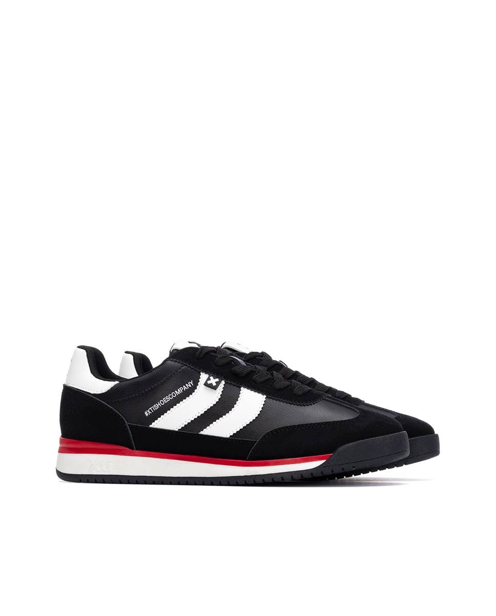 Sapatilhas Desportivas com Atacadores Preto / Branco-4