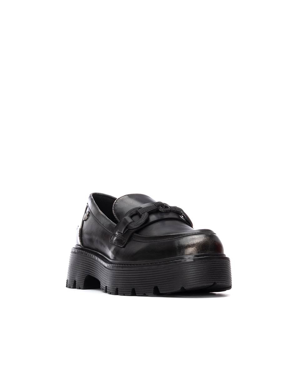 Mocassins Rasos Preto-3