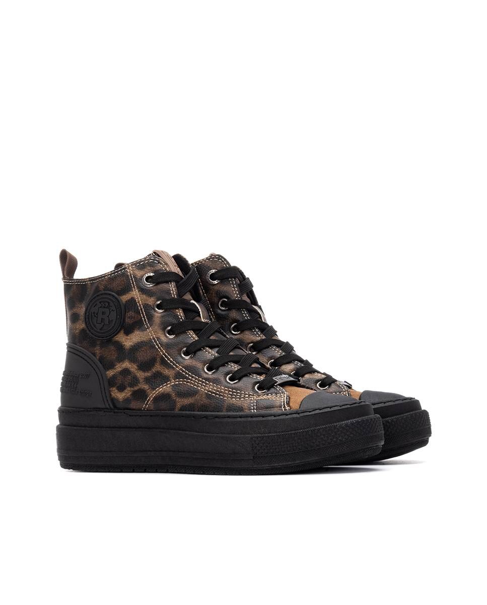 Botins com Atacadores Estampado-4