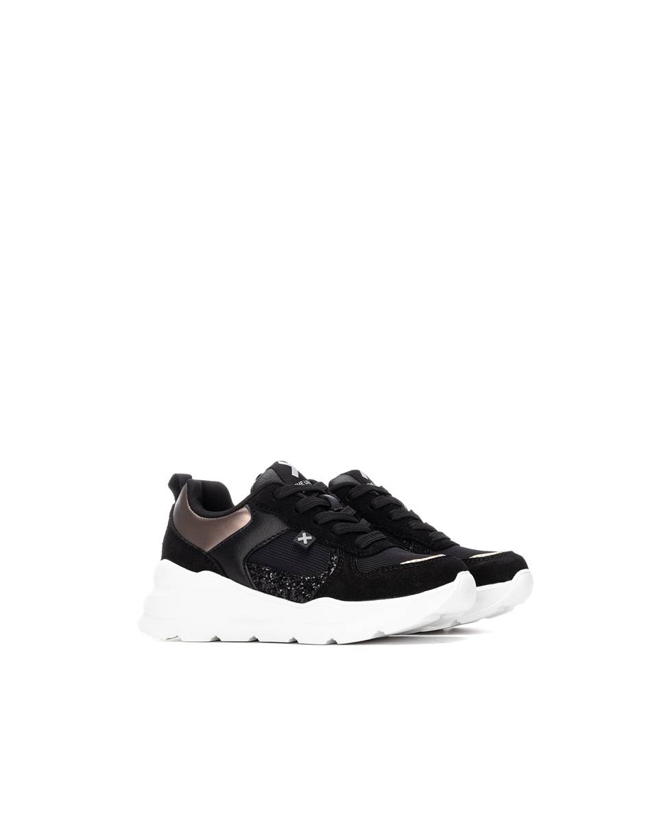 Sapatilhas Desportivas Infantil com Atacadores Xti Preto-4