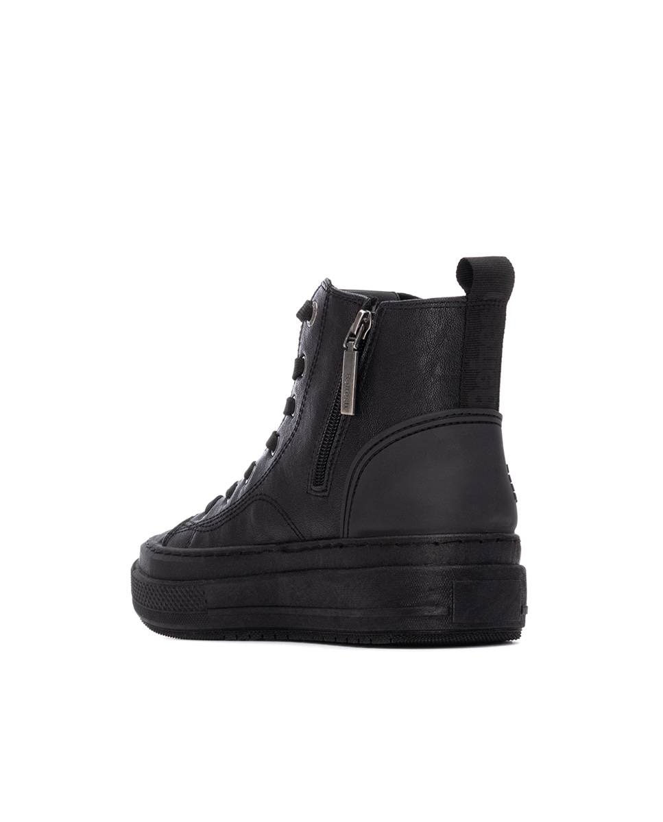 Botins com Atacadores Preto-3