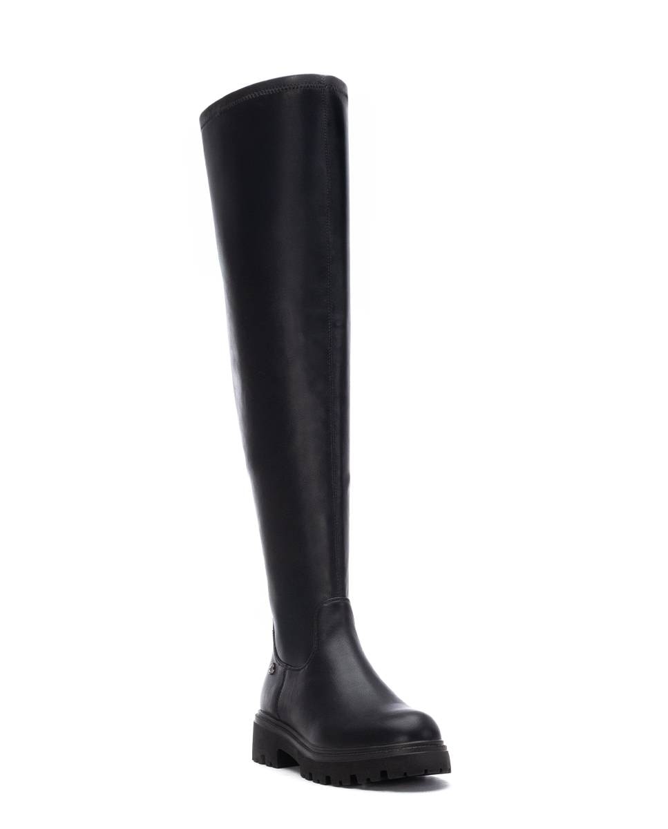 Botas Elásticas com Fecho Zip Preto-3