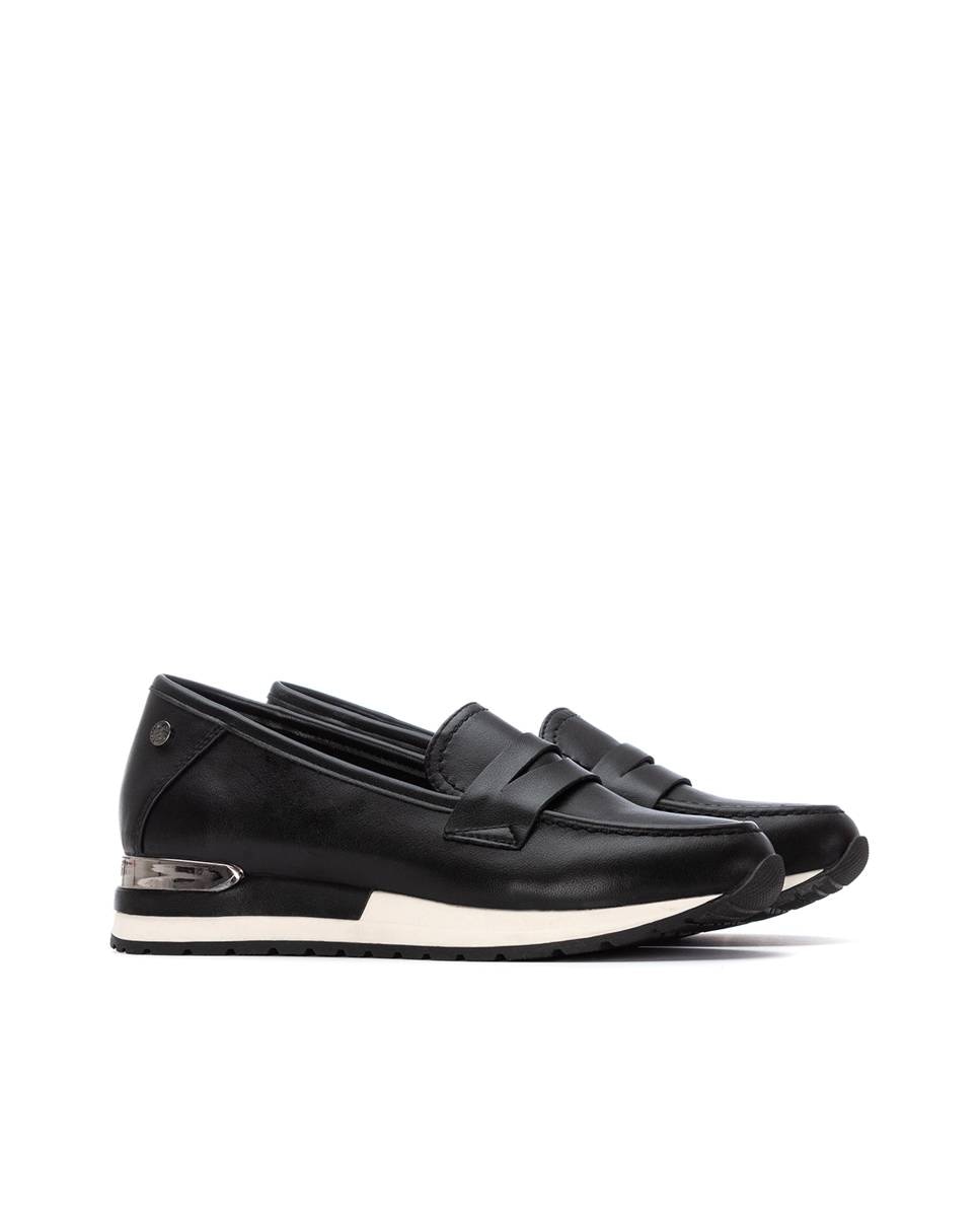 Mocassins Metalizados Preto-5