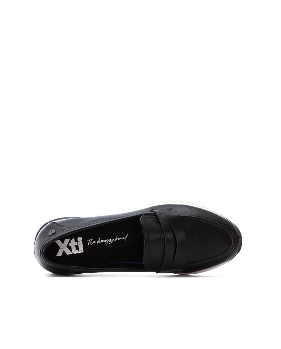 Mocassins Metalizados com Cunha Preto-6