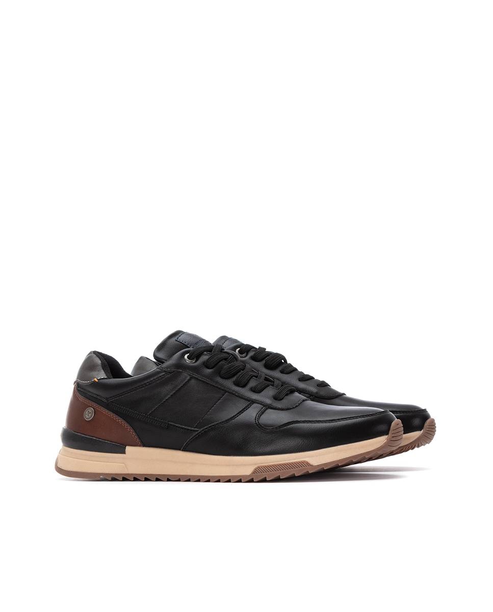 Sapatilhas Desportivas com Atacadores Preto-4