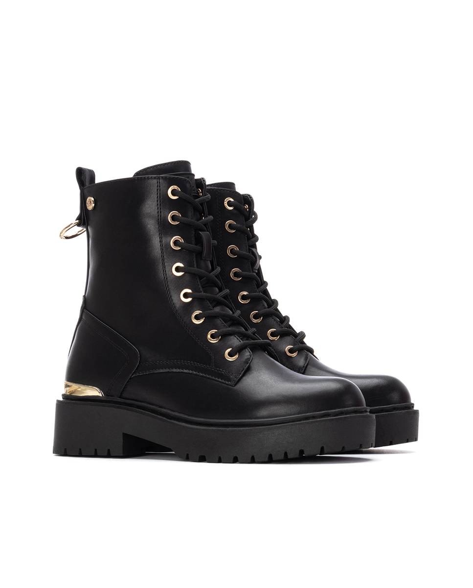 Botins Militares Estampados Preto-4