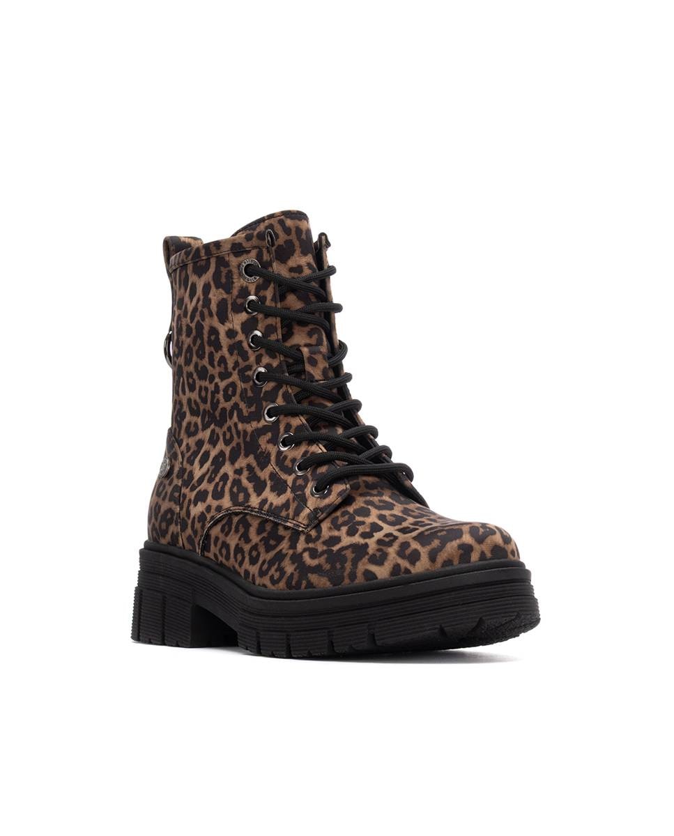 Botins com Atacadores Estampado-2