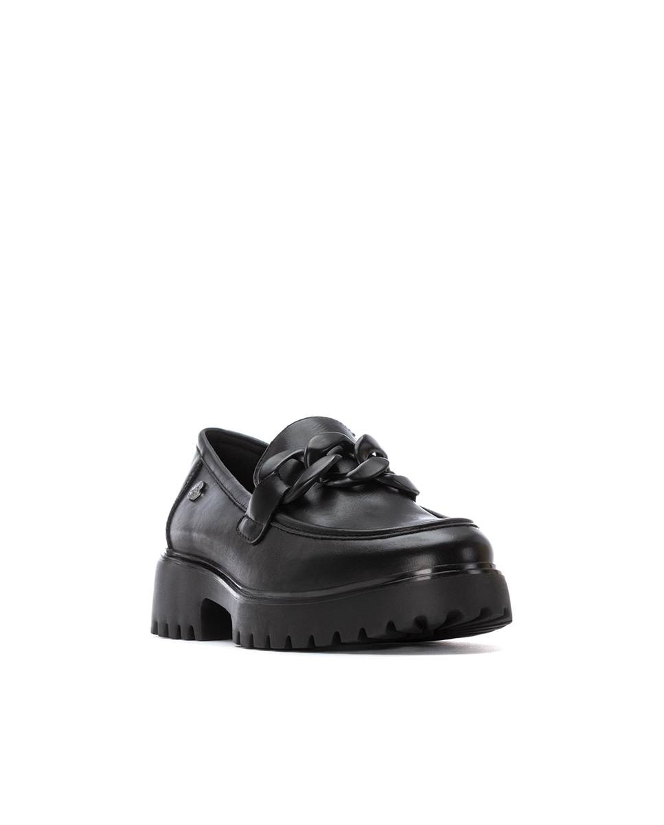 Mocassins com Fivela Preto-3