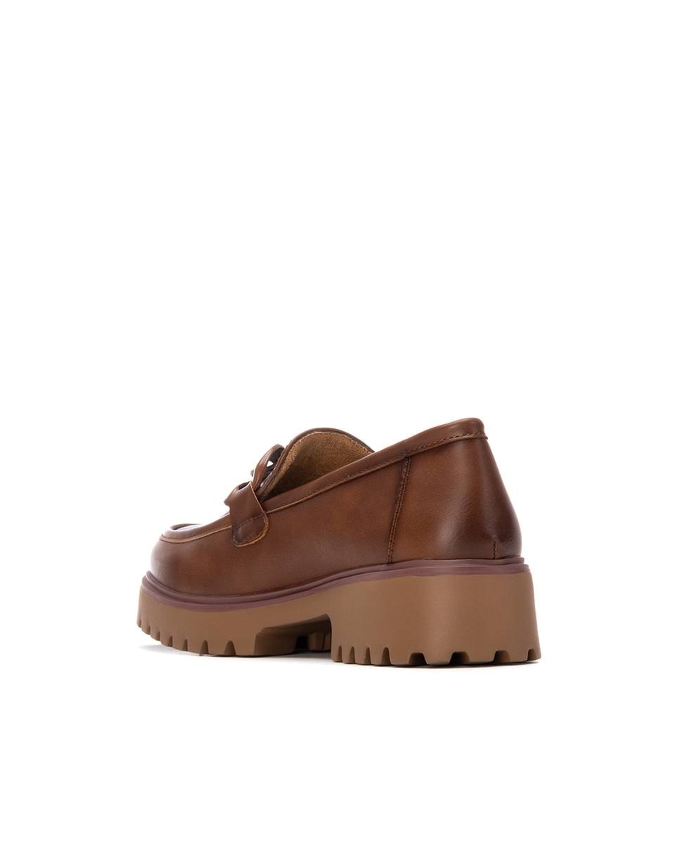 Mocassins com Fivela Camel-3